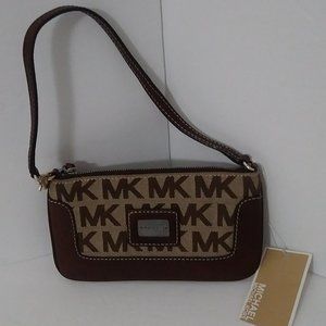 Michael Kors Classic Jacquard Wristlet